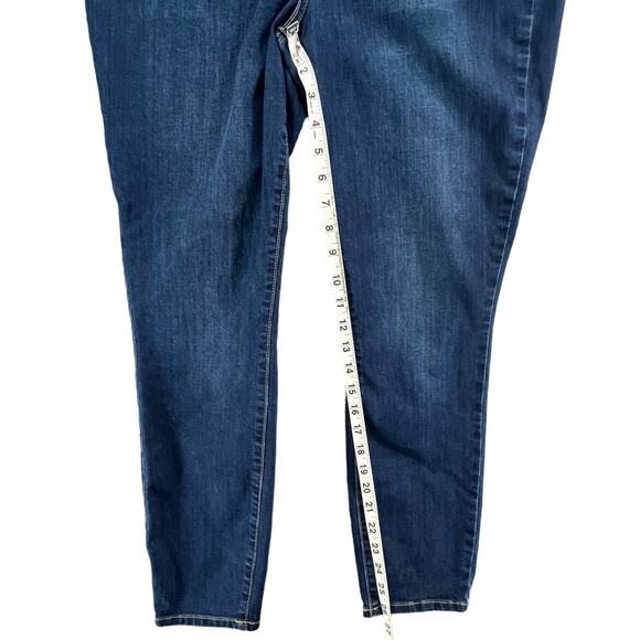 NYDJ Jeans Womens 8 Blue Ami Ankle Skinny Lift Tuck Slimming Stretch Denim Soft - Picture 6 of 14